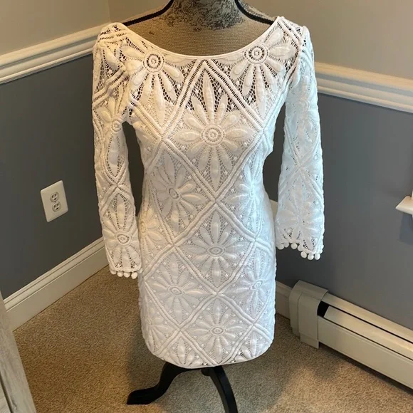 Lilly Pulitzer Dresses | Lily Pulitzer Topanga Dress | Color: White | Size: Xs | Barbjip's Closet